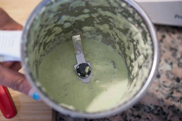 Ground coconut, green chilli, mustard, and cumin paste for making Kerala Vendakka Kichadi.