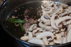 Mushroom cooked in spicy coconut gravy. An improvised version of Kerala theeyal preparation with mushrooms. This quick, delicious curry goes well with rice, chapati, and any Indian breads.