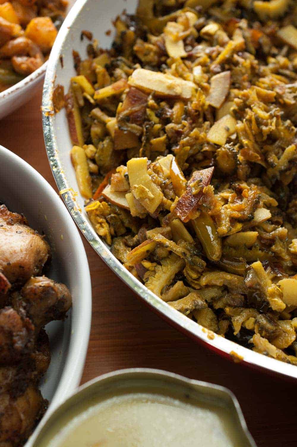 Bitter gourd stir-fried with onion, thin coconut pieces, and spices. In Kerala, this dish is popular as Pavakka Mezhukkupuratti. This Bitter Gourd Fry/Karela Fry is a quick and healthy side dish that goes along with rice.