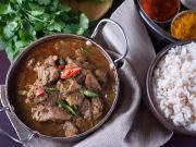 An easy peasy Instant Pot Indian beef curry recipe, well flavored with spices. An authentic Kerala style beef curry pressure cooked in an Instant Pot. It goes well with chapati, parotta/paratha, pathiri (rice bread), any rice variants ( pulao, ghee rice, regular rice), appam (rice pancake) or any other Indian breads. This curry works out well for Paleo/Gluten-free/Keto lifestyle.