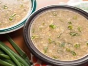 Fresh corns pressure cooked, simmered along with chicken and then drizzled with beaten egg. This classic Instant Pot Indian Sweet Corn Chicken Soup recipe is quick and easy to make, full of delicious flavor. A very popular soup in an Indo Chinese restaurant.