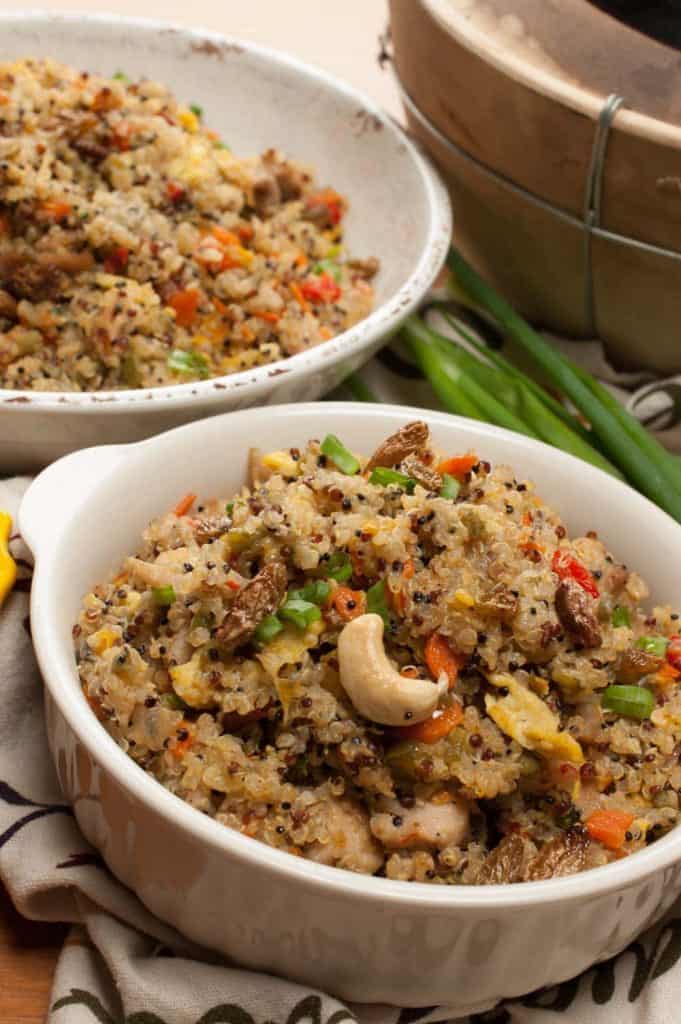 Quinoa Stir Fry with Chicken And Vegetables Recipe | A Little Bit of Spice