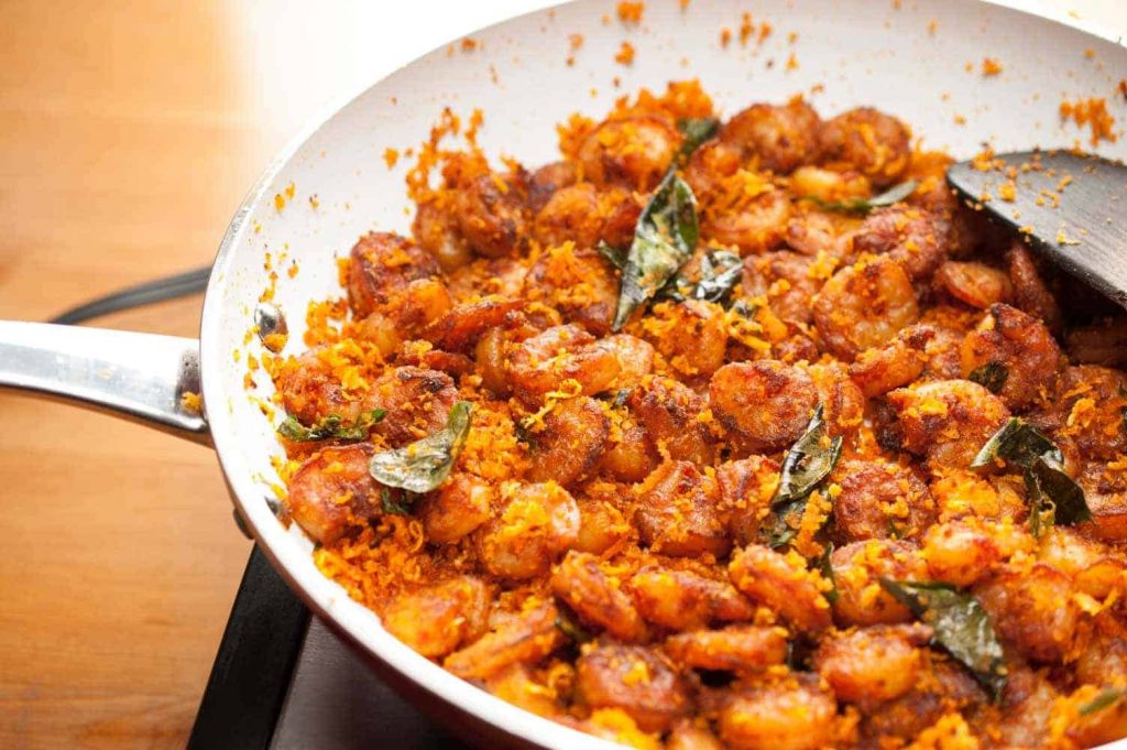 Kerala Prawns/Shrimp/Chemmeen/Konchu Fry Recipe A Little Bit of Spice