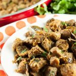 Soya chunks cooked with chilly and spices. This soya chunks masala dry / stir-fry recipe is a healthy and tasty side-dish. It goes well with rice, chapathi, and any Indian bread.