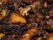 Chicken pieces cooked and stir-fried with pepper and spices. It is an easy recipe for Kerala pepper chicken fry preparation.