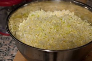 Kerala style cabbage stir fry with coconut, ginger-garlic and green chilly. Cabbage thoran is one of the side dishes for Kerala Onam Sadya and very common at a Kerala home. A simple and healthy side dish that goes well with rice.  It’s also called as “cabbage upperi” in the central part of Kerala.