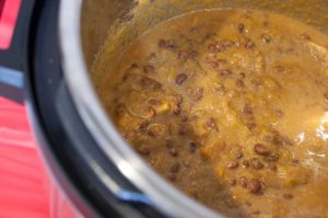 Red Cowpea(payar), pumpkin and raw banana cooked in flavorful coconut gravy. This dish is called Mathanga Erisseri in Kerala and one of the popular recipe for Onam/Vishu Sadya. This is an easy and delicious Red Cowpea, and Pumpkin curry and goes well with rice.