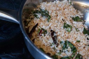 Red Cowpea(payar), pumpkin and raw banana cooked in flavorful coconut gravy. This dish is called Mathanga Erisseri in Kerala and one of the popular recipe for Onam/Vishu Sadya. This is an easy and delicious Red Cowpea, and Pumpkin curry and goes well with rice.