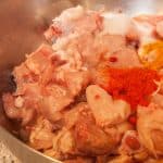 Chicken curry well flavored with roasted coconut and spices. This recipe is a Malabari delicacy. It goes well with pathiri, kerala porotta, any sort of rice variants (ghee rice, pulao, normal rice), chapathi, appam or any other Indian breads.