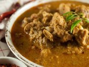 Chicken curry well flavored with roasted coconut and spices. This recipe is a Malabari delicacy. It goes well with pathiri, kerala porotta, any sort of rice variants (ghee rice, pulao, normal rice), chapathi, appam or any other Indian breads.