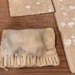 This is an image of sealed puff pastry sheet