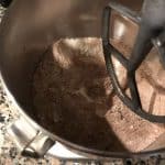 Combine the dry ingredients - Sift together flour, sugar, cocoa, baking soda, baking powder, and salt into the bowl of a stand mixer