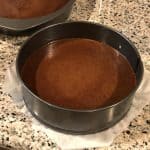 bake the cake for 35 to 40 minutes, until a cake tester comes out clean.
