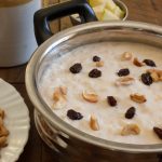 Rice ada is roasted and boiled in milk, sugar and flavored with cardamom. Rice ada looks like small pasta chunks and made of rice flour. Palada payasam can be otherwise called Indian pasta pudding.