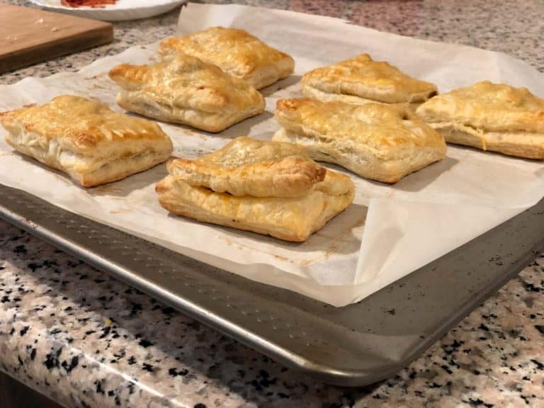 Baked Indian Style Paneer Puff Pastry
