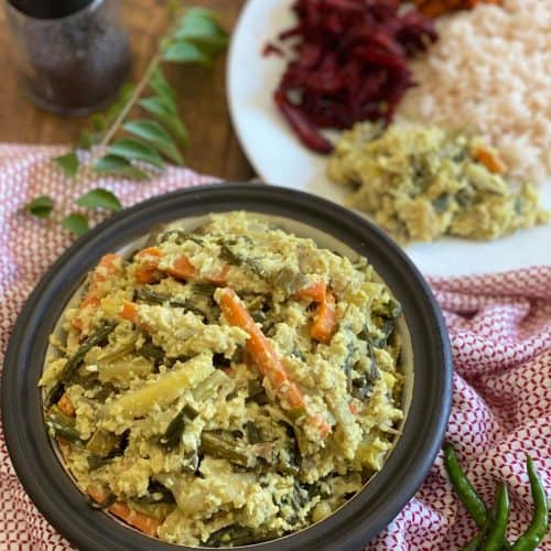 Kerala Style Mixed Vegetable Curry with Spiced Coconut (Avial) A