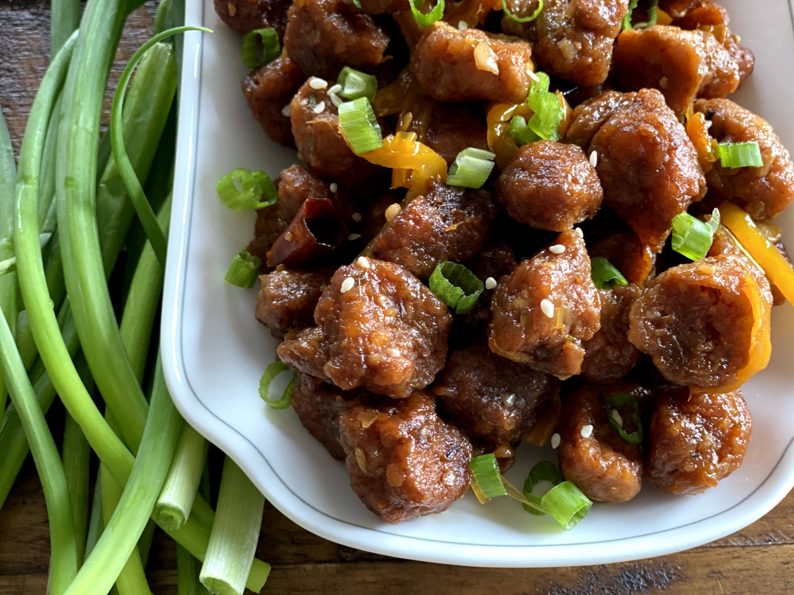 Soya Chunks Manchurian Dry A Little Bit Of Spice